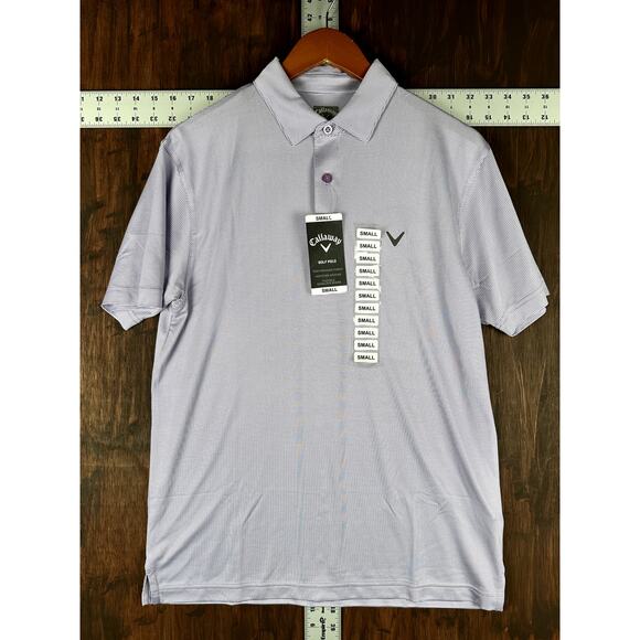 Callaway Golf Fairy Wren Flexible Stretchy‎ Cool Drying Shirt Mens Small NEW NWT - Picture 1 of 9